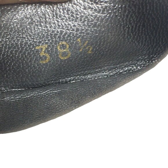 Prada Square Toe Ballet Flats Leather Silver Metallic Women's Size 38.5 US 8 - Picture 14 of 15